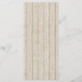 Rustikales Boho Arrows & Floral Wedding Dinner Men Menükarte (Rückseite)