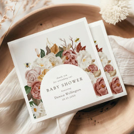 Rustikales Boho Autumn Baby Showroom Paper Napkin Serviette