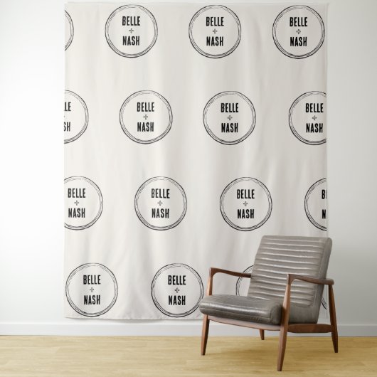 Rustikales Boho Barn Wedding Backdrop Tapestry Wandteppich (Beispiel)