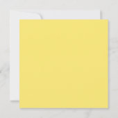 Rustikales Boho Daffodil 19. Geburtstag Abendessen Einladung (Rückseite)