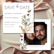 Rustikales Boho Delicate Fall Wildblume Hochzeitsf