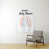 Rustikales Boho Elegant Rainbow Baby Dusche Hinter Wandteppich (Beispiel)