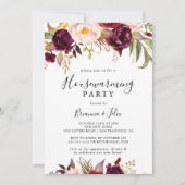 Rustikales Boho farbenfroh blühendes Party Einladung (Vorderseite)