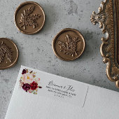 Rustikales Boho farbenfrohe florale Rücksendeadres