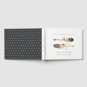 Rustikales Boho Feather Floral Arrow Brautparty Gästebuch (Voll)