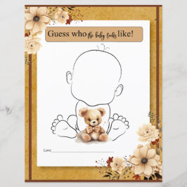 Rustikales Boho Floral, das Baby wie Game aussehen