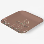 Rustikales Boho Floral Fall Housewarming Party Pappteller (Gewinkelt)