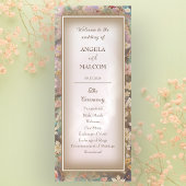 Rustikales Boho Floral Wedding Flat Program Programm