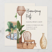 Rustikales Boho Haus Einladung (Vorne/Hinten)