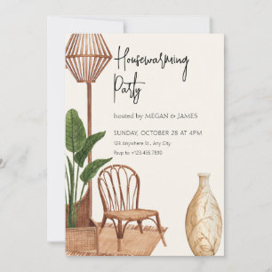 Rustikales Boho Haus Einladung
