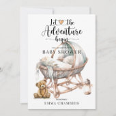 Rustikales Boho Kinderzimmer Babydusche Geschlecht Einladung (Vorderseite)