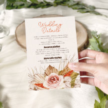 Rustikales Boho Pampas Grass Wedding Details
