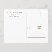 Rustikales Boho Pampas Grass Wüste Save the Date Ankündigungspostkarte (Rückseite)