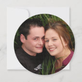 Rustikales Boho Pastel Blume Foto Save the Date (Rückseite)