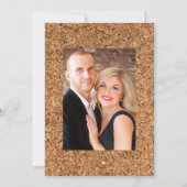 Rustikales Boho Pflaume Roter Wein Verkostung Brau Einladung (Rückseite)