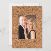 Rustikales Boho Pflaume Roter Wein Verkostung Hoch Save The Date (Rückseite)