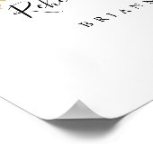 Rustikales Boho Probe Dinner Begrüßung Unterschrif Poster (Ecke)