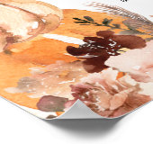 Rustikales Boho Pumpkin Schnuller Jagd Spiele Unte Poster (Ecke)