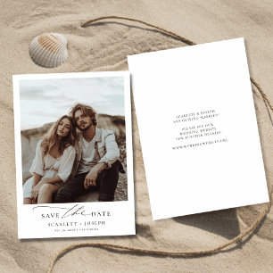 Rustikales Boho Romantisches Minimalistisches Hoch Save The Date