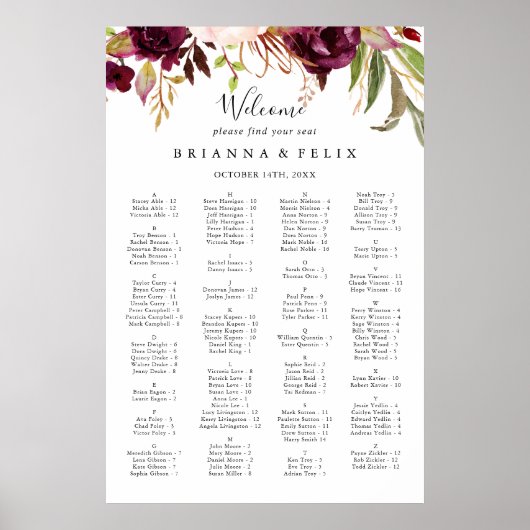 Rustikales Boho-Seekartenblatt Poster (Vorne)