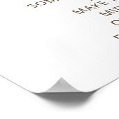 Rustikales Boho Spate Night Diapers Baby Showspiel Poster (Ecke)