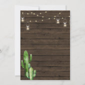 Rustikales Boho stickt nichts Extravagantes, nur L Einladung (Rückseite)