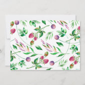 Rustikales Boho Succulent Drive Thru Brautparty Einladung (Rückseite)