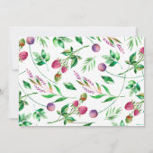 Rustikales Boho Succulent Greenerity Brautparty Einladung (Rückseite)