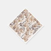 Rustikales Boho Thorn & Thistle Outdoorsy Paper Serviette (Ecke)