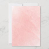 Rustikales Boho Wassercolor Foliage Terracotta Wed Einladung (Rückseite)