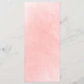 Rustikales Boho Wassercolor Foliage Terracotta Wed Menükarte (Rückseite)