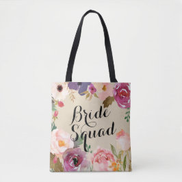 Rustikales Boho Wasserfarbe Blume Brautplatz Tasche