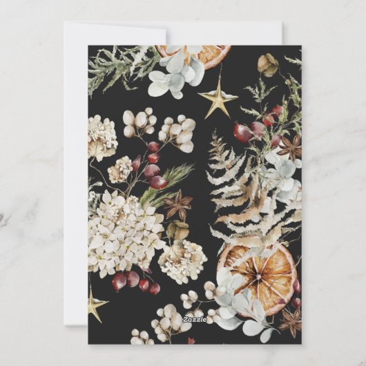 Rustikales Boho Weihnachten (Rückseite)