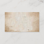 Rustikales Boho Wild West Baby Girl Duschtier Begleitkarte (Rückseite)