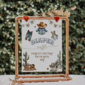 Rustikales Boho WildWest Boy Baby Duschkabine Wind Poster