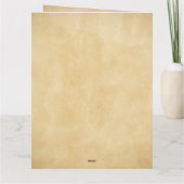 Rustikales bohobisches Blumengesteck Dankeskarte (Rückseite)