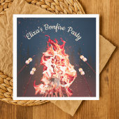 Rustikales Bonfire und Marshmallows Paper Napkin Serviette