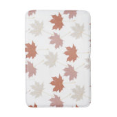 Rustikales Botanisches Blätter Terracotta Badematte (Vorderseite Vertikal)