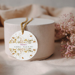 Rustikales botanisches Brautparty anpassen Geschenkanhänger