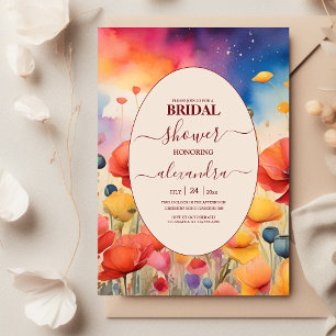 Rustikales botanisches Brautparty Einladung