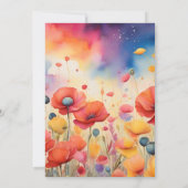 Rustikales botanisches Brautparty Einladung (Rückseite)