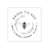 Rustikales botanisches Brautparty Gummistempel (Prägung)