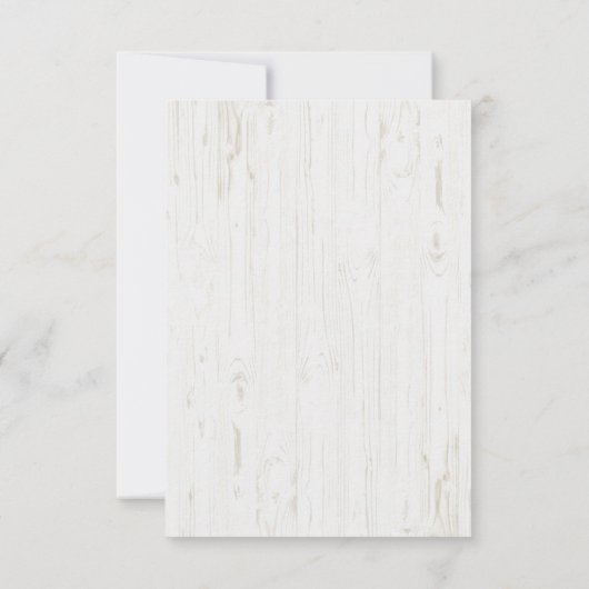 rustikales botanisches Design Taufe Einladung (Rückseite)