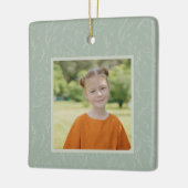 Rustikales botanisches Foto Keramikornament (Links)