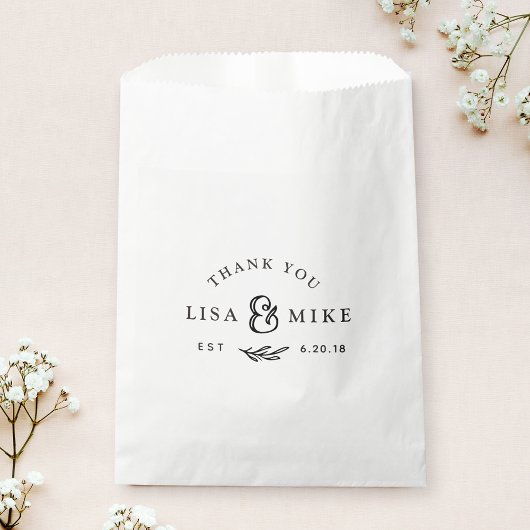 Rustikales botanisches Hochzeitssemble-Brautparty Geschenktütchen