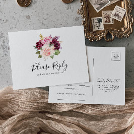 Rustikales botanisches Menü UAWG Postkarte