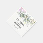 Rustikales botanisches Thema | Eukalyptus Wedding Serviette (Ecke)