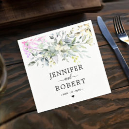 Rustikales botanisches Thema | Eukalyptus Wedding Serviette