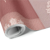 Rustikales botanisches Wrapping Paper | Vintager B Geschenkpapier (Rolleneckpunkt)