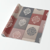 Rustikales botanisches Wrapping Paper | Vintager B Geschenkpapier (Ungerollt)